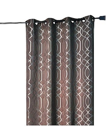 Rideau Ameublement en Jacquard Motif Géométrique