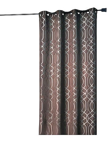 Rideau Ameublement en Jacquard Motif Géométrique