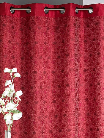 Rideau ameublement en Shantung doublé Fantaisie