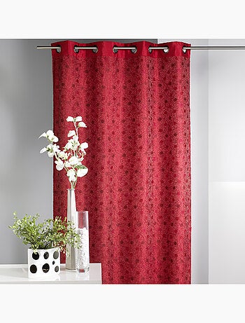 Rideau ameublement en Shantung doublé Fantaisie