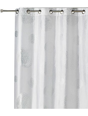 Rideau ameublement en Taffetas imprimé Argent
