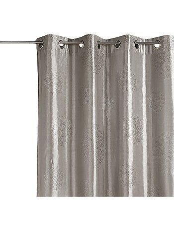 Rideau ameublement en Taffetas imprimé Argent