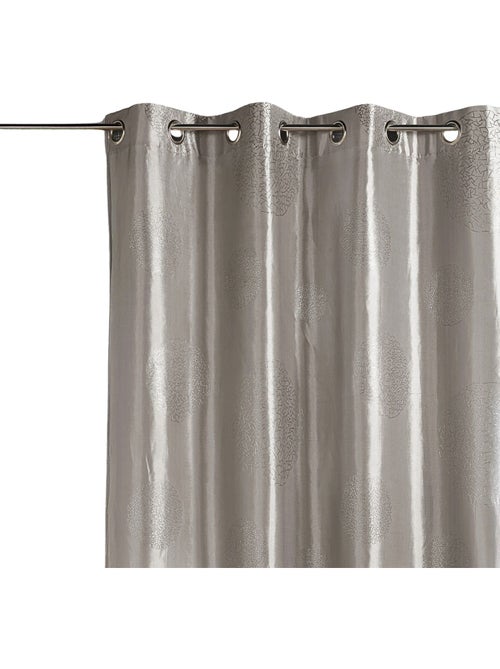 Rideau ameublement en Taffetas imprimé Argent - Kiabi