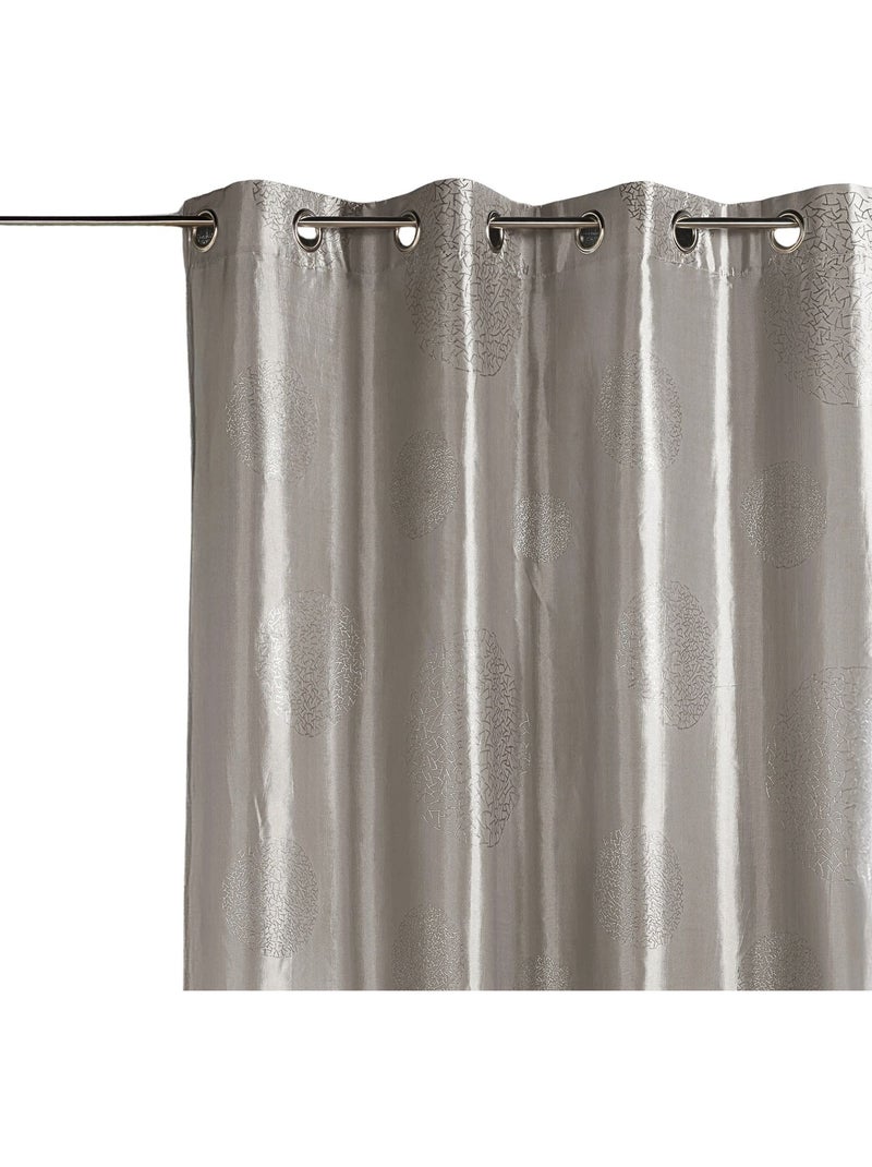 Rideau ameublement en Taffetas imprimé Argent Gris clair - Kiabi