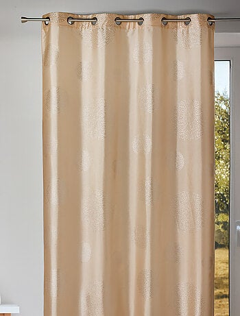 Rideau ameublement en Taffetas imprimé Argent