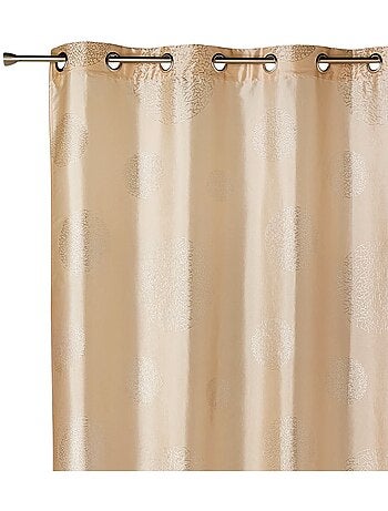 Rideau ameublement en Taffetas imprimé Argent
