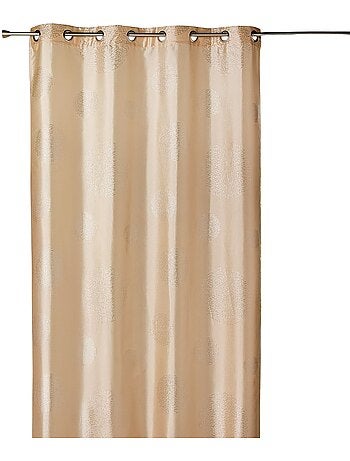 Rideau ameublement en Taffetas imprimé Argent