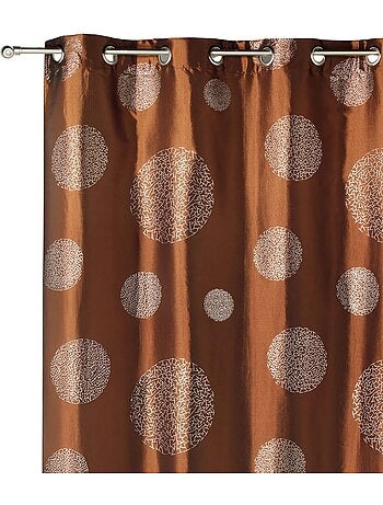 Rideau ameublement en Taffetas imprimé Argent