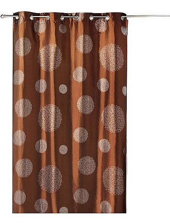 Rideau ameublement en Taffetas imprimé Argent