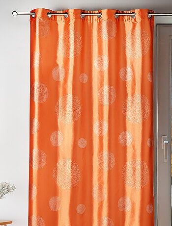 Rideau ameublement en Taffetas imprimé Argent