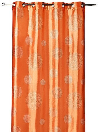 Rideau ameublement en Taffetas imprimé Argent