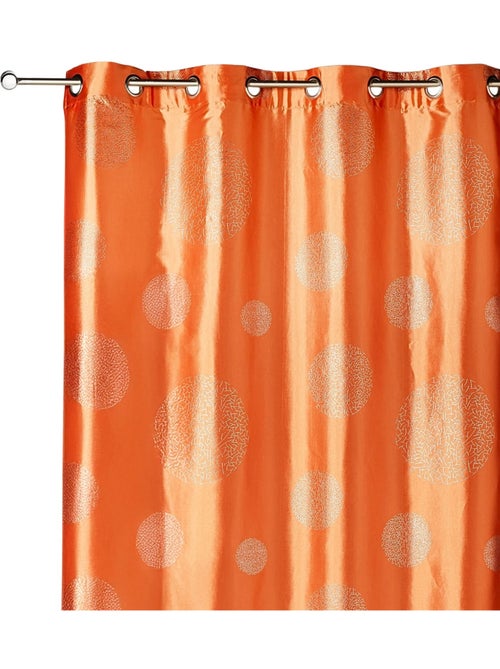 Rideau ameublement en Taffetas imprimé Argent - Kiabi