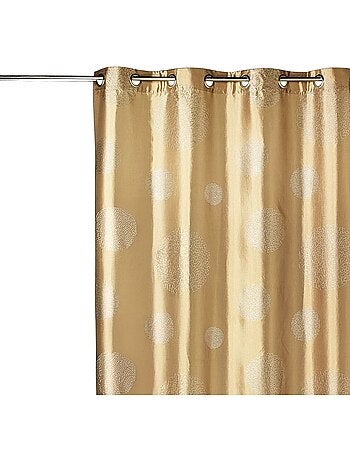 Rideau ameublement en Taffetas imprimé Argent