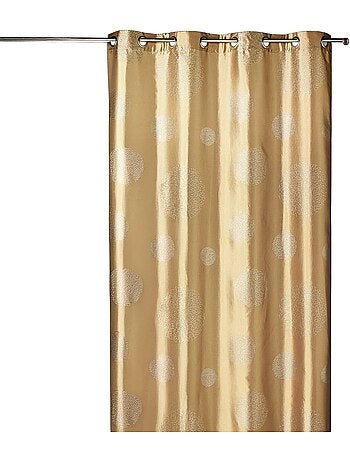 Rideau ameublement en Taffetas imprimé Argent