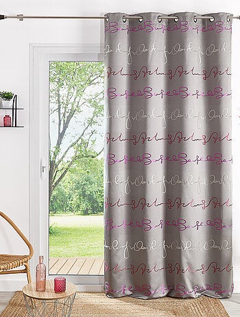 Rideau Ameublement Imprimée 'Ecriture'