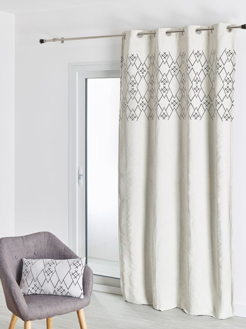 Rideau ameublement jacquard parement motif éthnique - Kiabi