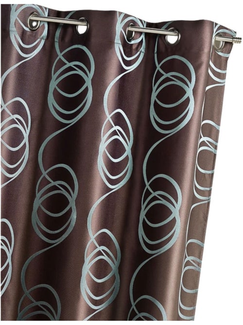 Rideau Ameublement Jacquard 'Tourbillons' - Kiabi
