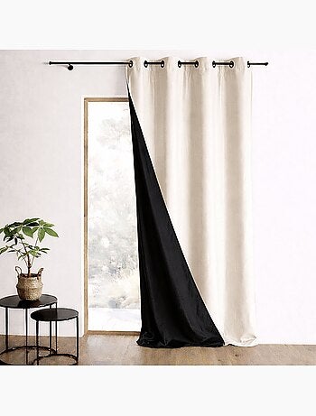 Rideau Ameublement Réversible en Taffetas