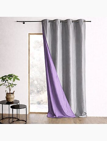 Rideau Ameublement Réversible en Taffetas