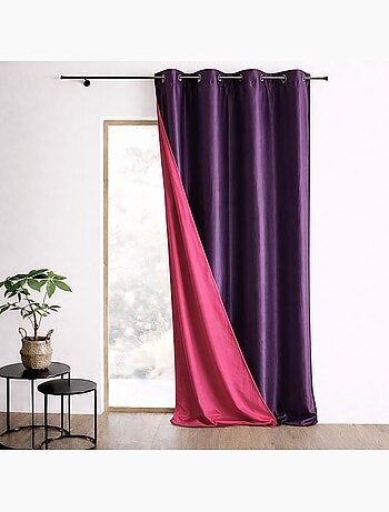 Rideau Ameublement Réversible en Taffetas