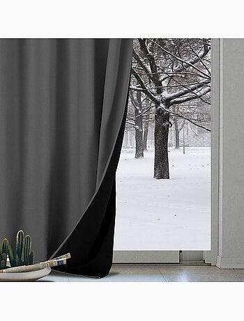Rideau anti-froid doublé polaire