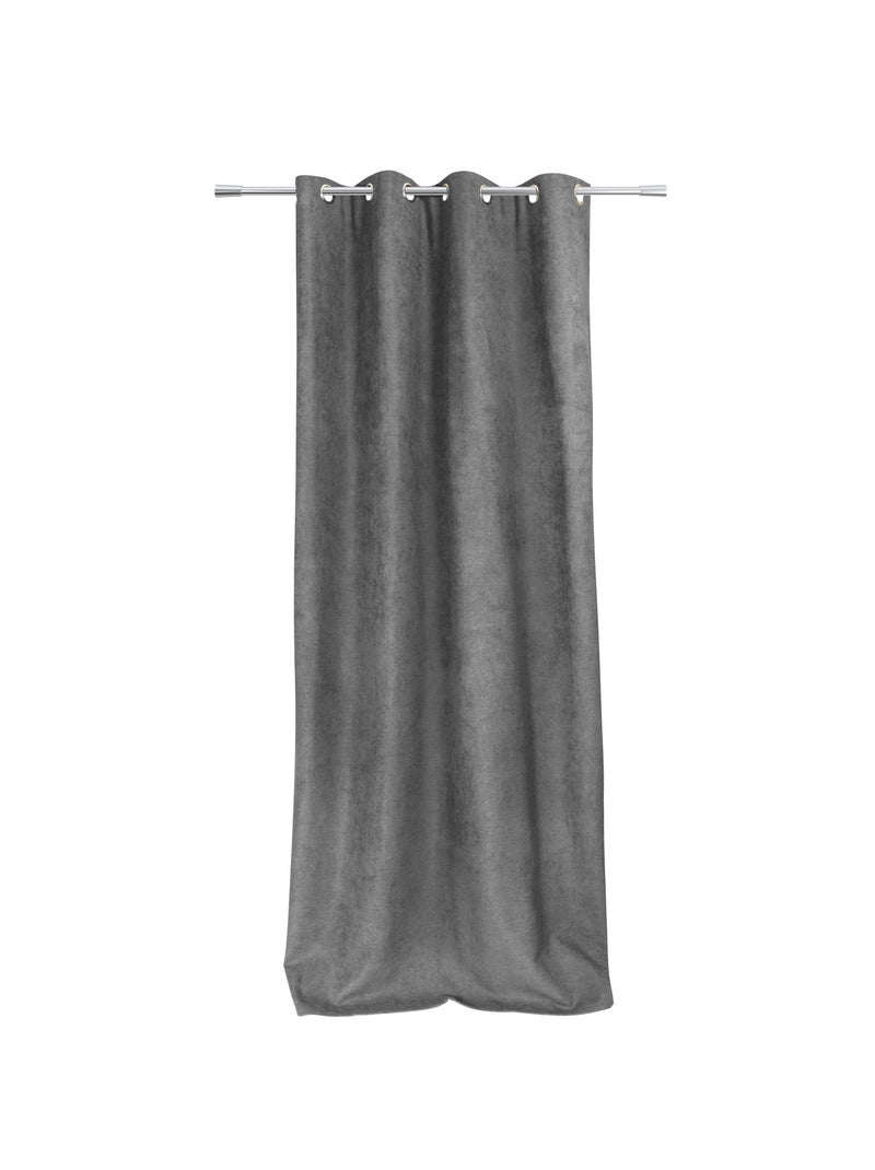 Rideau anti-froid doublé polaire Gris - Kiabi