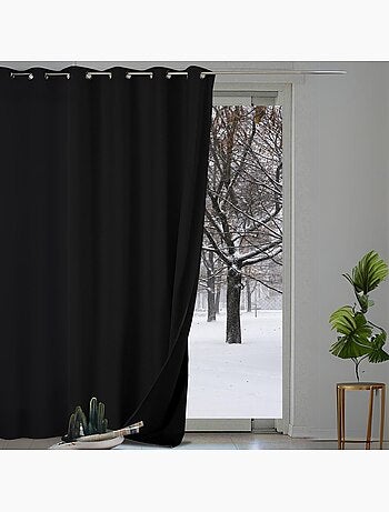 Rideau anti-froid doublé polaire