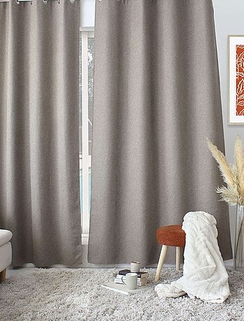 Rideau aspect chenillé