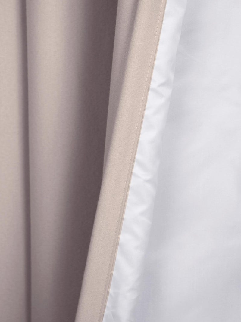 Rideau Aspect Flanelle Obscurcissant MOONDREAM Beige - Kiabi