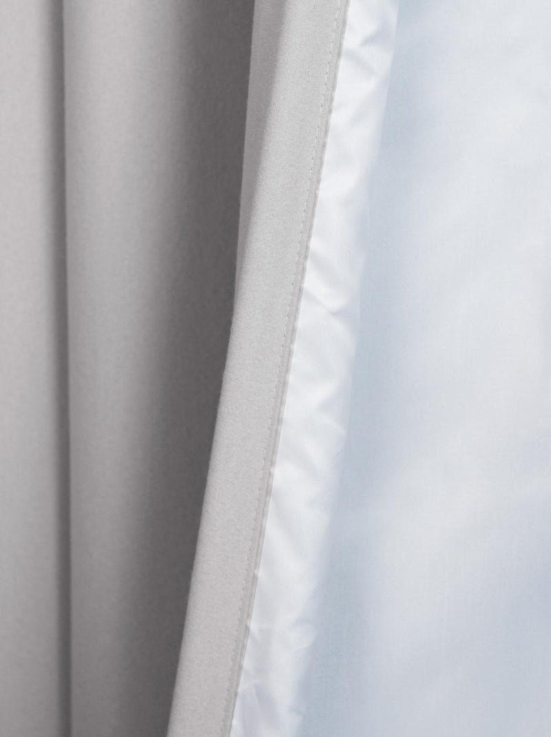 Rideau Aspect Flanelle Obscurcissant MOONDREAM Gris foncé - Kiabi