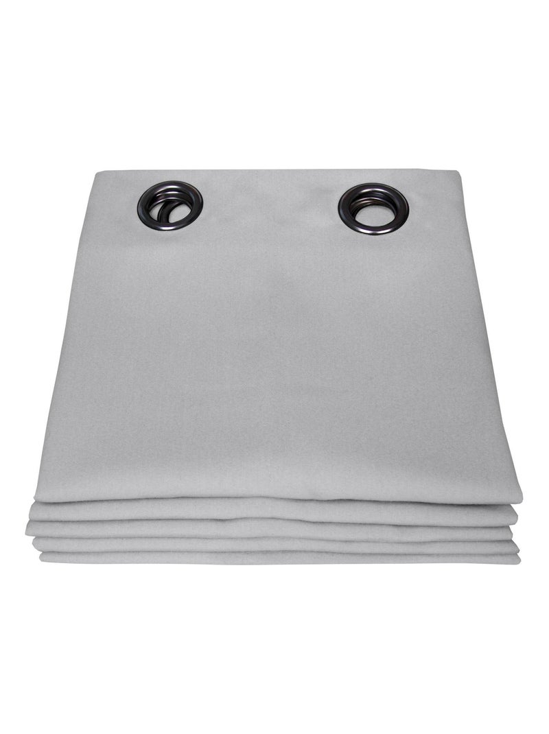 Rideau Aspect Flanelle Obscurcissant MOONDREAM Gris foncé - Kiabi