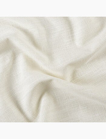 Rideau aspect lin à oeillets