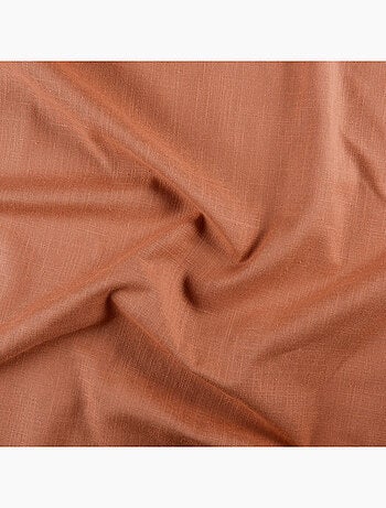 Rideau aspect lin à oeillets