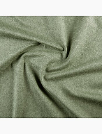 Rideau aspect lin à oeillets