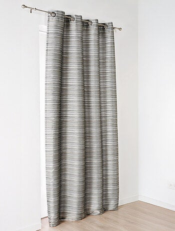 Rideau aspect shantung avec oeillet