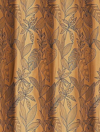 Rideau aux feuilles stylisées