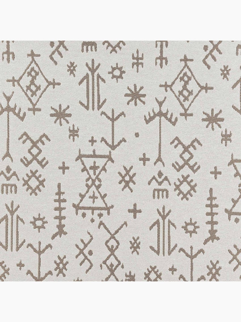 Rideau aux impressions de dessins aztèques Ecru - Kiabi