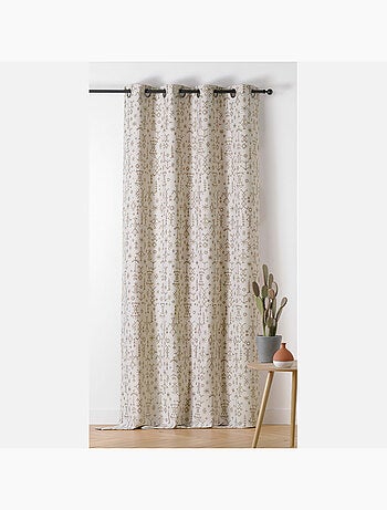 Rideau aux impressions de dessins aztèques