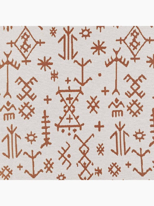 Rideau aux impressions de dessins aztèques - Kiabi