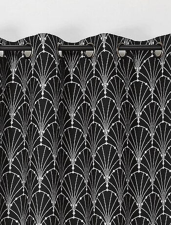 Rideau aux impressions métallisées