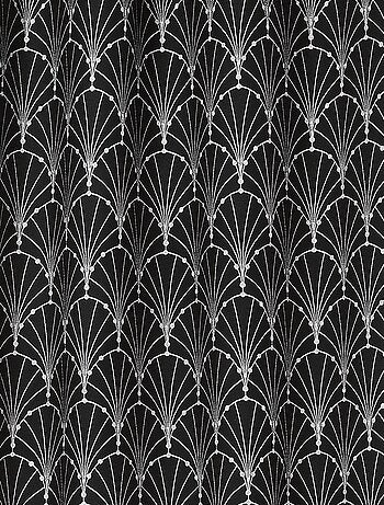 Rideau aux impressions métallisées