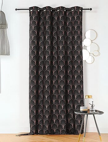 Rideau aux impressions métallisées