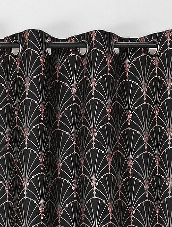 Rideau aux impressions métallisées