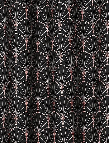 Rideau aux impressions métallisées