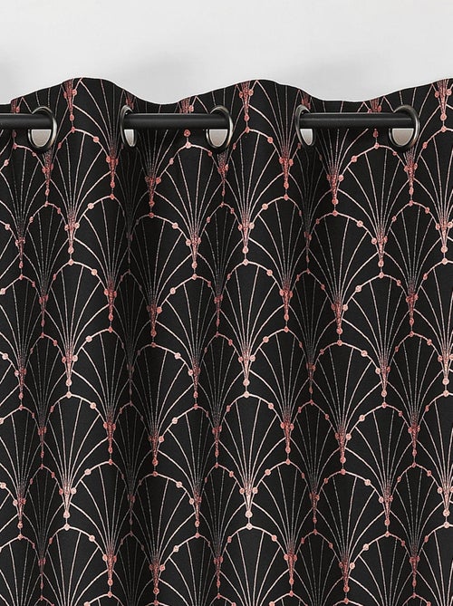 Rideau aux impressions métallisées - Kiabi
