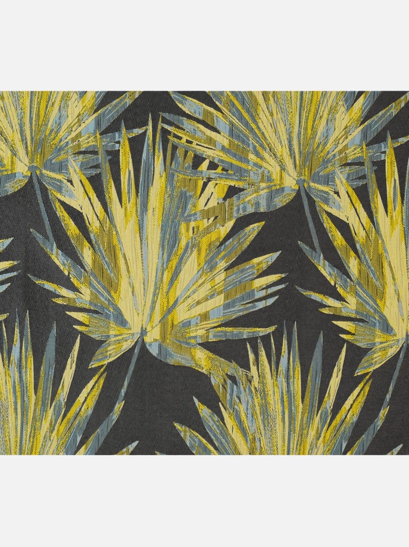 Rideau Bali Motif Feuillage Jaune - Kiabi
