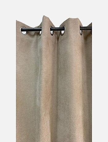 Rideau beige Uni Phonique, Isolant, Thermique et Occultant