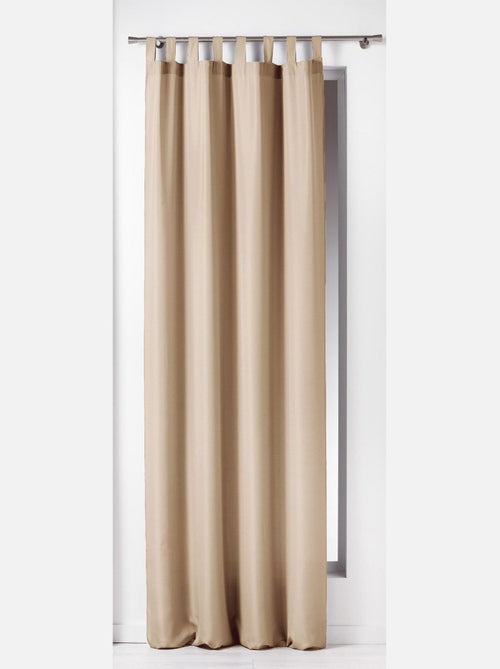 Rideau blanc à passants - Kiabi