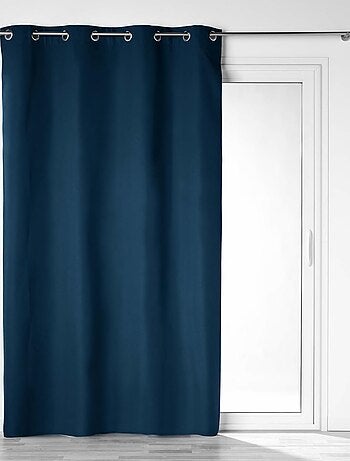 Rideau bleu marine 100% occultant black out 140x260cm