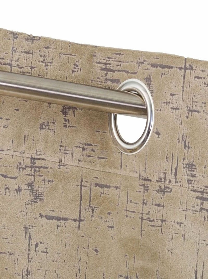 Rideau bliss velours Beige - Kiabi